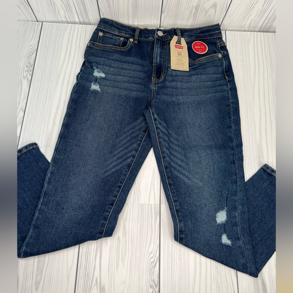 Levi's Girls' Mid-Rise Mini Mom Jeans - Light Wash